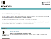 Tablet Screenshot of betonfrais.com